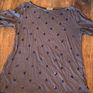 Old Navy Polka Dot Sequin Shirt